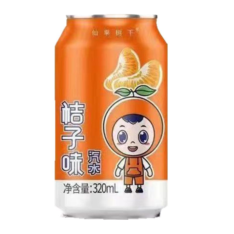37774-仙果树下罐装碳酸饮料大白梨橘子味荔枝味听装汽水整箱批发320ml【6月15日发完】-详情图
