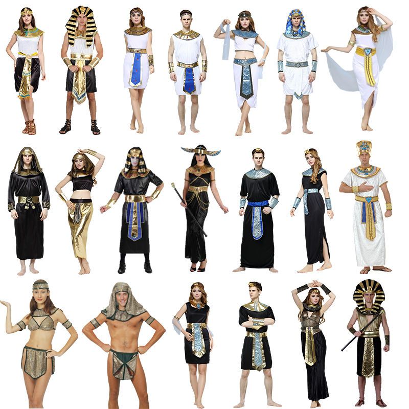 成人男埃及法老服装万圣节祭司衣服cosplay 古希腊艳后服饰尼罗河