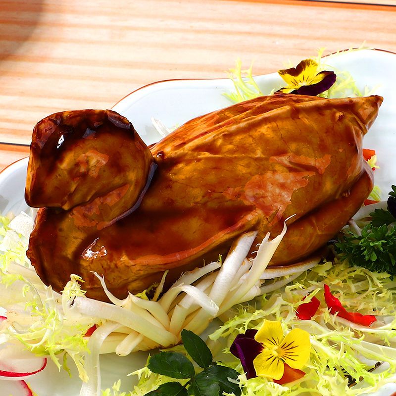 素食旺财鸡素鸡鱼东坡肉排骨常温整只鸡大豆蛋白佛家仿荤食品斋菜 虎窝拼