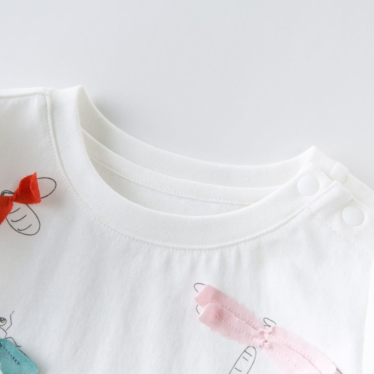 女童T恤短袖夏装纯棉薄款女宝宝半袖洋气白色儿童夏季小童装上衣