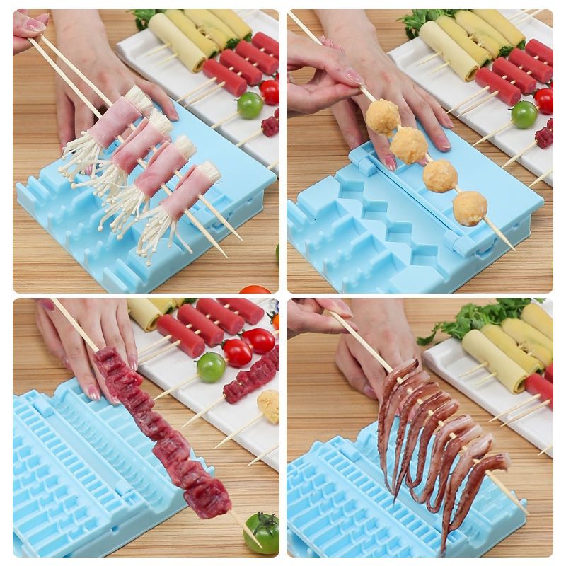 Multifunctioneel spiesgereedschap voor thuisgebruik, spies voor lamsvleesbarbecue, gereedschap om vlees aan een draad te rijgen_voghion.com