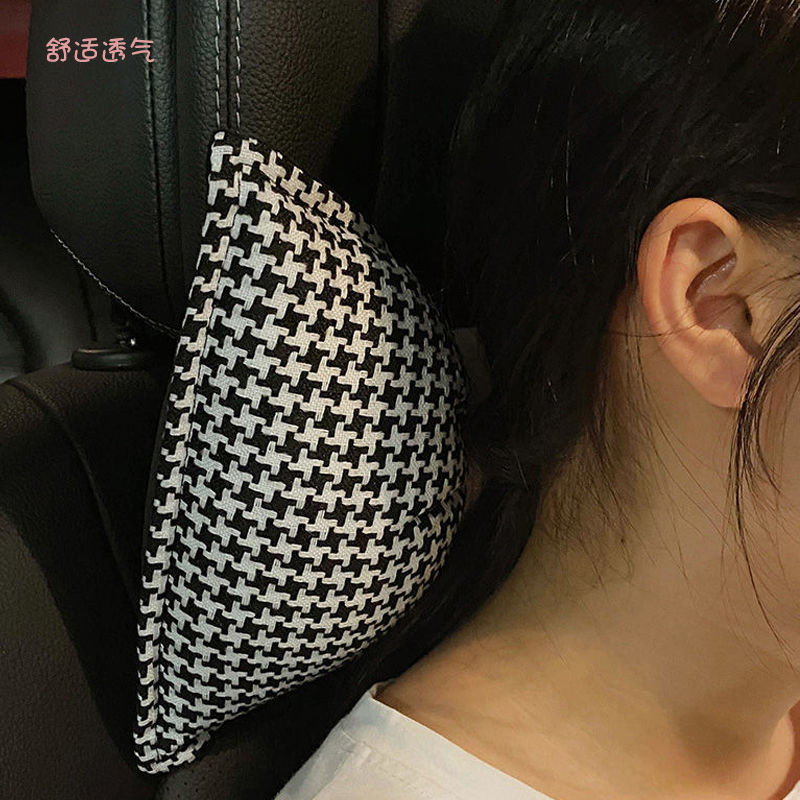 汽车头枕护颈枕腰靠垫护腰舒适透气女车用座椅靠垫高档车载颈椎枕
