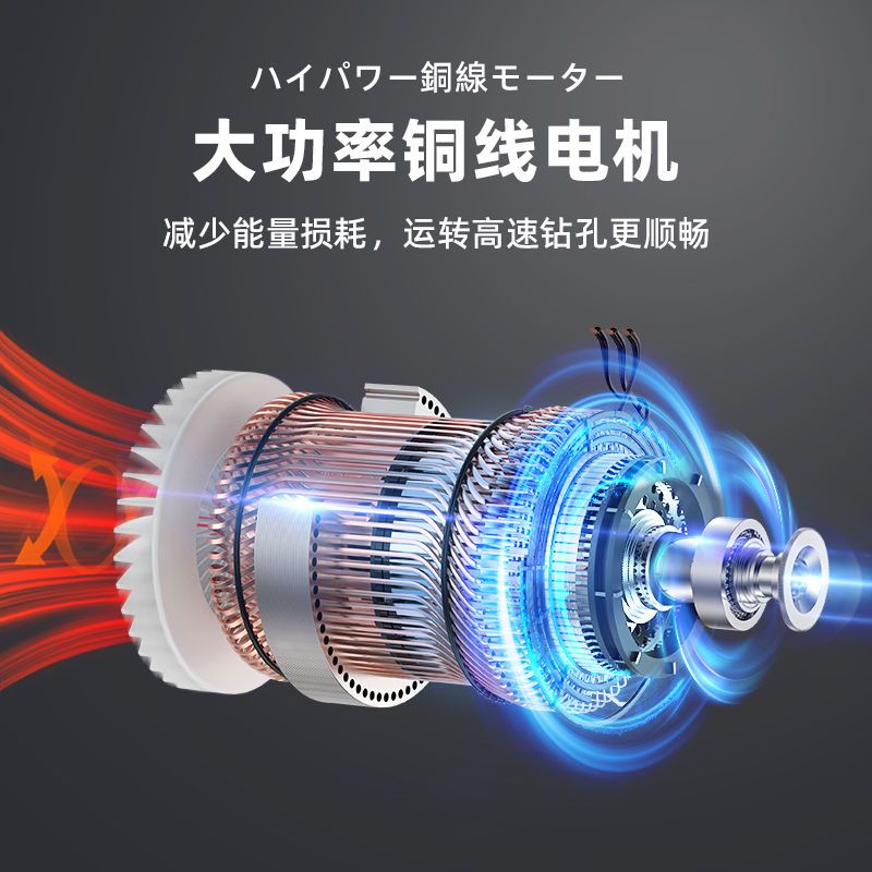 日本质造冲击钻家用电锤电钻多功能小手枪钻手电转220v电动螺丝刀