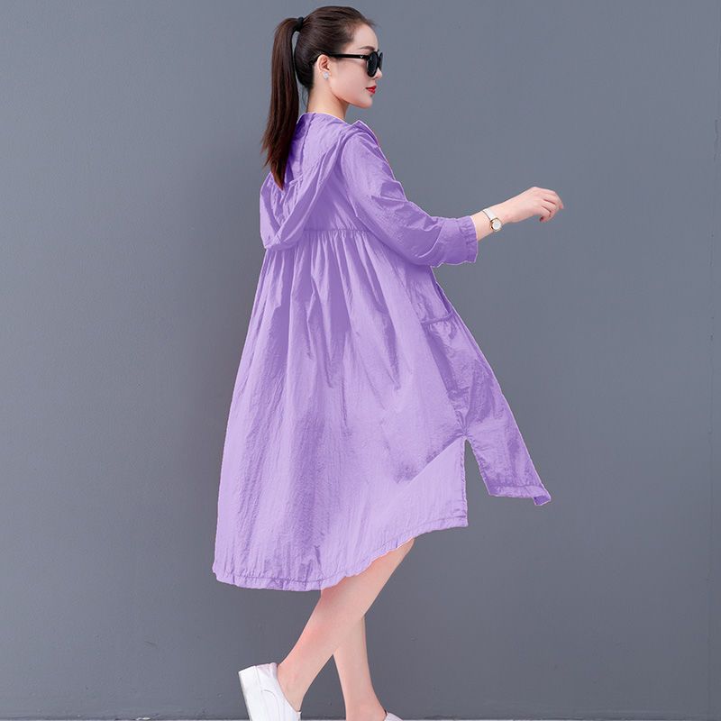 Women's mid-length sun protection clothing 2020 new Korean style summer thin cardigan over-the-knee seaside vacation sun protection clothing jacket