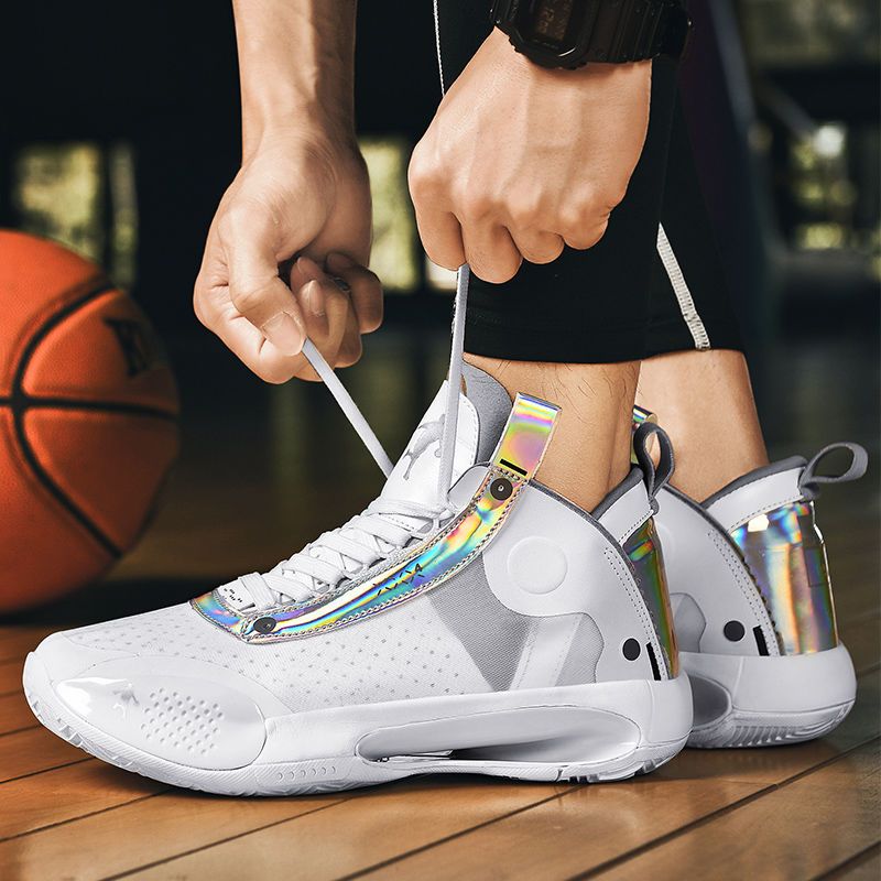 aj34郭艾伦乔34首发白镭射糖果全明星男子透气气垫实战aj35篮球鞋