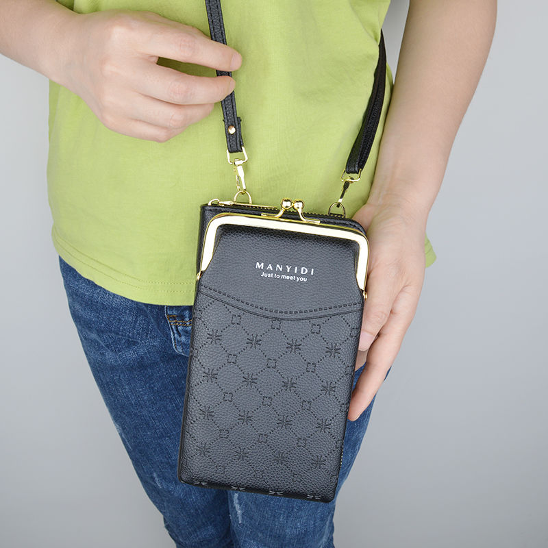 新款手机包女迷你小跨包韩版时尚斜跨包单肩包钱包女长款拉链小包