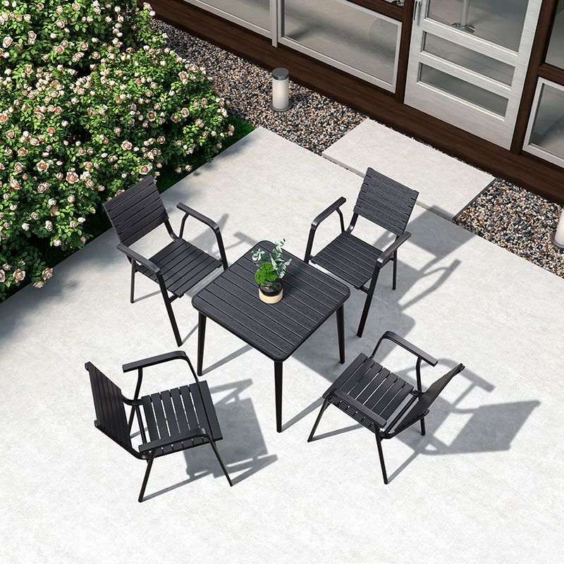 户外桌椅桌子椅子一套塑木桌椅组合阳台休闲桌椅庭院桌椅露天靠椅