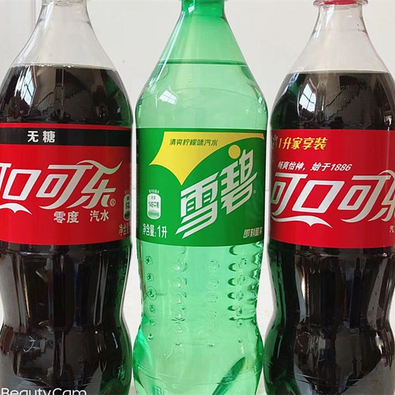 可口可乐1l装可乐雪碧无糖可乐大瓶装碳酸饮料夏日饮品多省包邮
