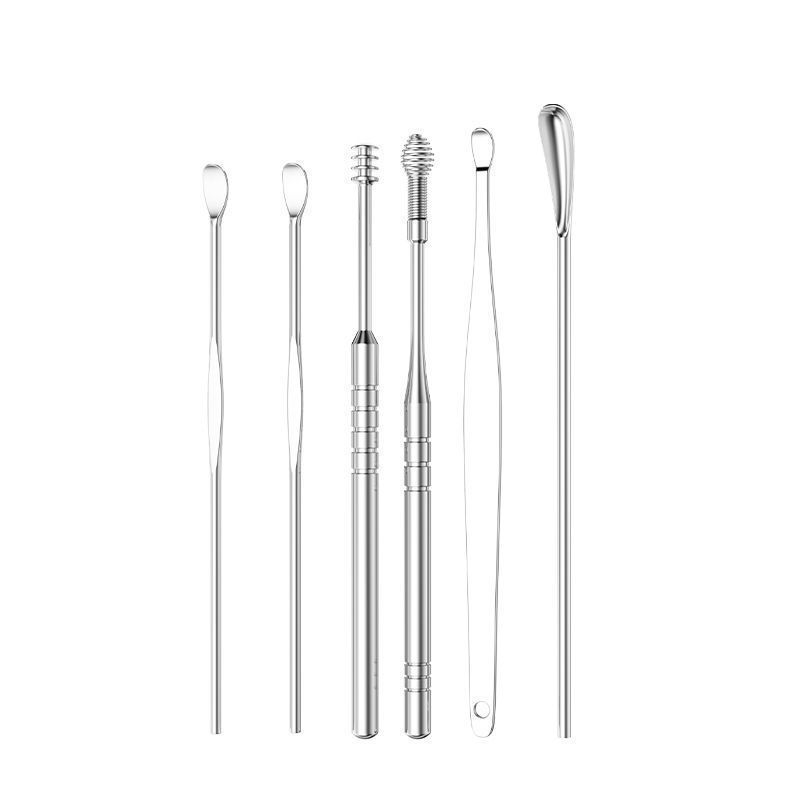 Ear picking artifact stainless steel ear picking tool set adult children's ear picking ear picking ear cleaning tool