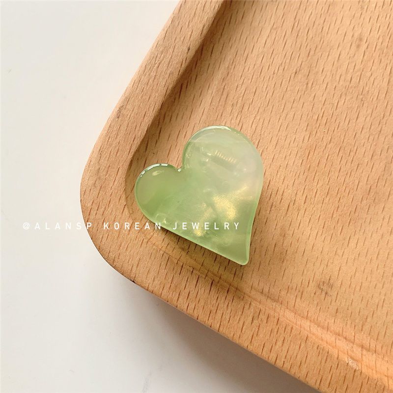 Retro cute mini galaxy peach heart bangs clip bright love acetic acid girl grip clip Korean ins new style