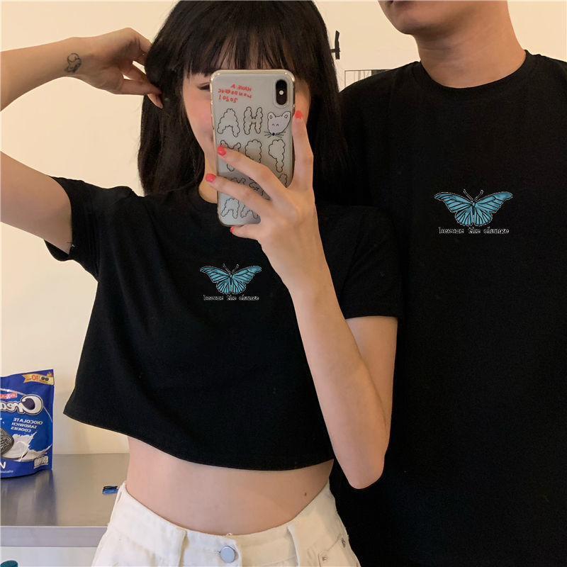 37791-印花【棉】辣妹上衣短袖t恤女2021夏季新款学生网红情侣装ins超火-详情图