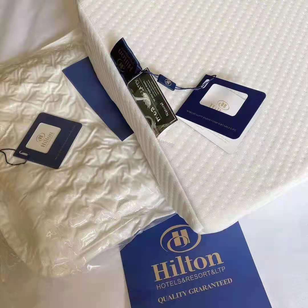 37850-希尔顿酒店枕芯 记忆棉聚合乳胶枕芯软枕头成人保健枕一只一对装-详情图