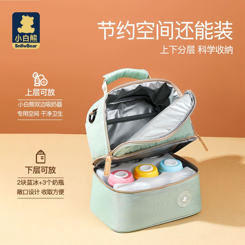 106040-小白熊背奶包妈咪背奶包冷藏便携式上班保温袋储奶冰包母乳-详情图