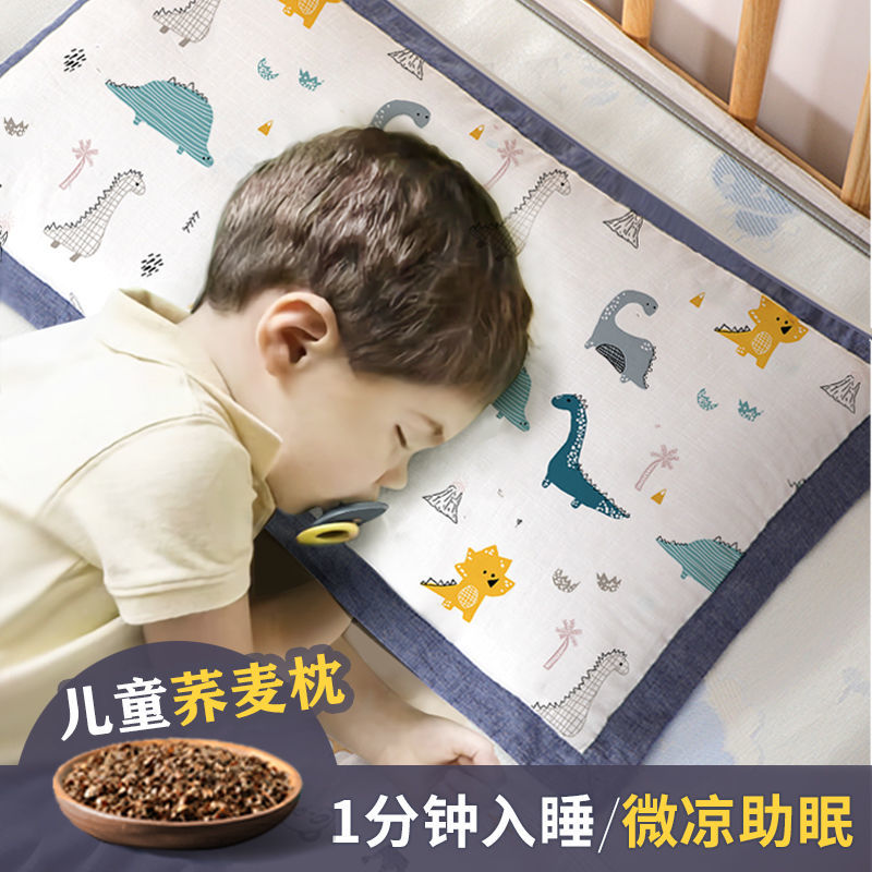 兒童枕頭3歲以上四季通用寶寶6夏季小孩蕎麥決明子4歲幼兒園專用