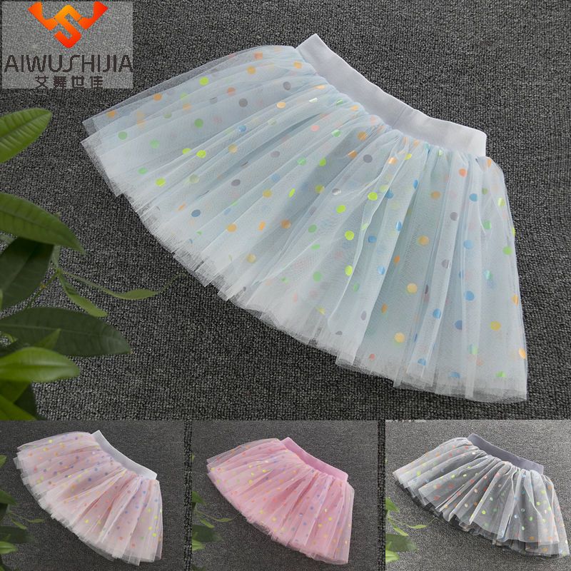 Girls skirt gauze skirt small fresh skirt princess tutu skirt 2021 new children's foreign style short skirt a-line skirt