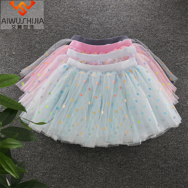 Girls skirt gauze skirt small fresh skirt princess tutu skirt 2021 new children's foreign style short skirt a-line skirt
