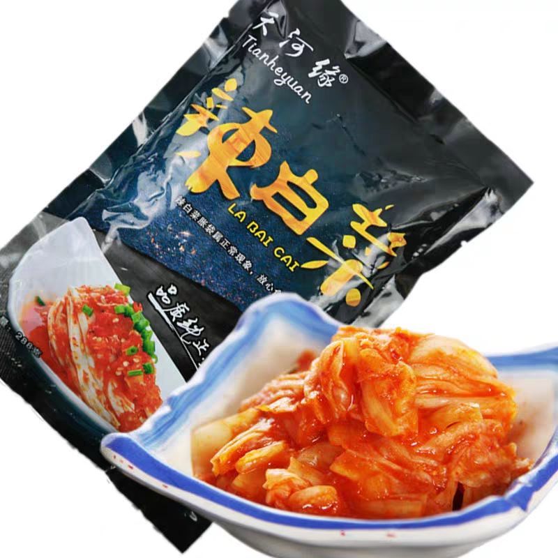 105777-黑吉辽勿拍天河缘正宗辣白菜甜辣下饭菜腌菜即食咸菜酱菜4袋批发-详情图