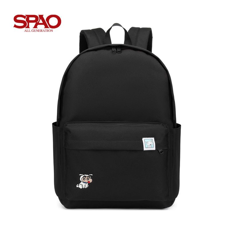 韩国SPAO蜡笔小新联名款21年春书包学生旅行可爱电脑包双肩包背包