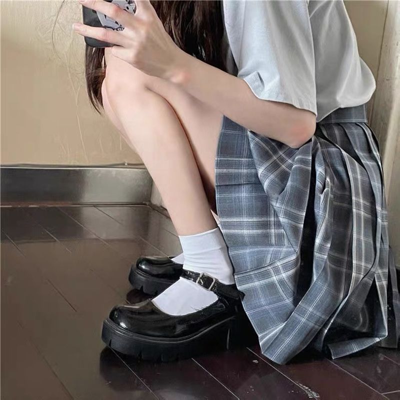 Summer thin JK socks children's White Medium Tube Socks Japanese Lolita uniform fashion socks breathable bubble mouth lace socks