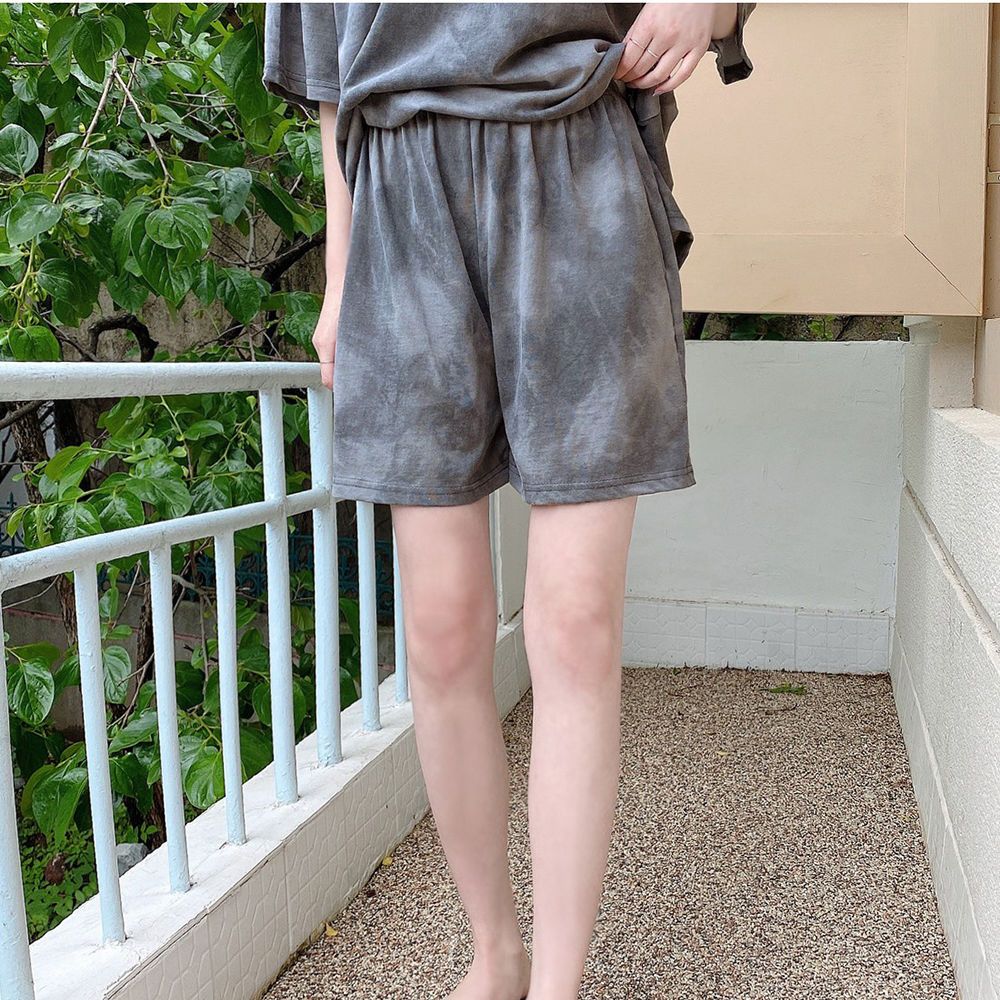 100%纯棉韩版休闲运动服套装女夏季2021年新款时尚女士宽松两件套