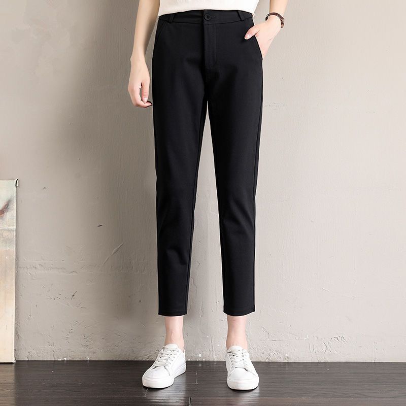Suit pants women's spring and autumn style 2023 summer new women's trousers high waist slimming nine points trousers small feet casual pants women
