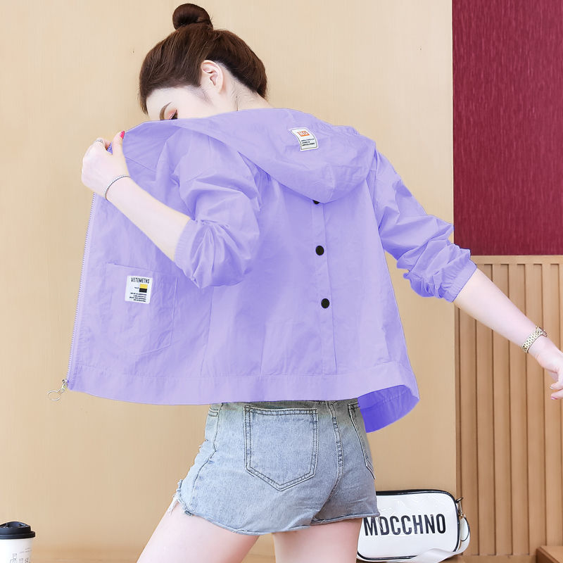  new summer sun protection clothing women's loose all-match baseball clothing thin section ladies short summer casual jacket