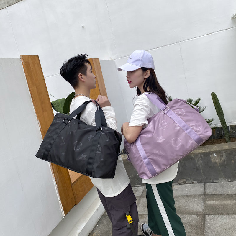 韩版大容量旅行包包女手提男单肩短途出差穿拉杆防水行李收纳袋子
