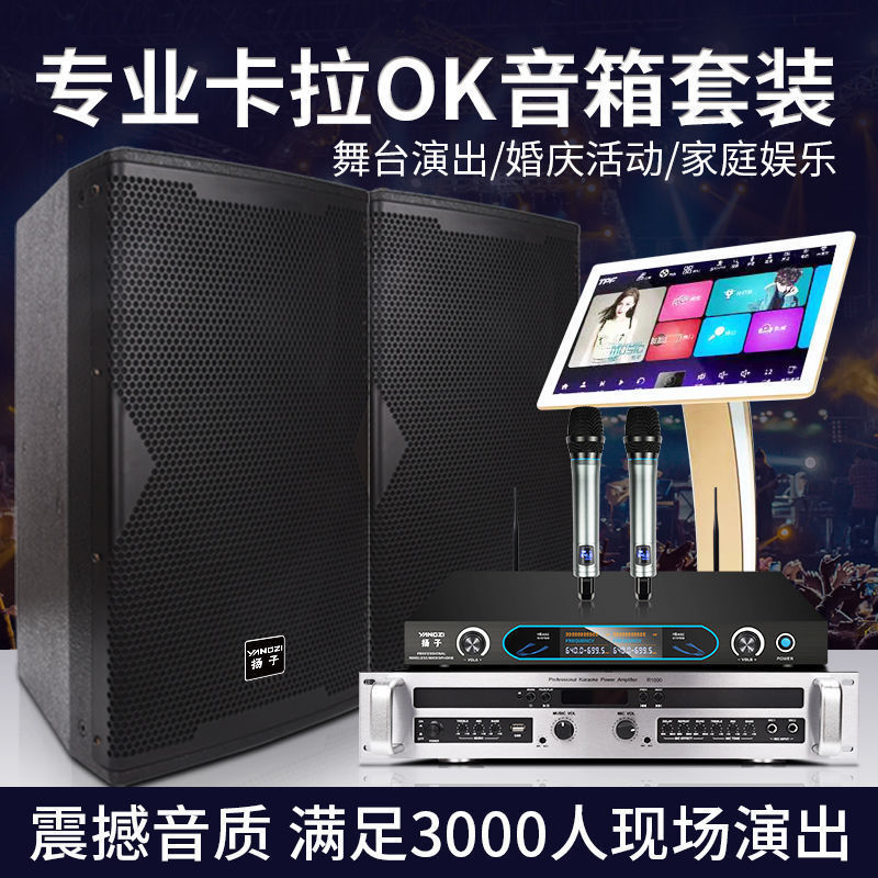 特卖扬子高端专业家庭ktv音响套装一体机家用k歌卡拉ok点歌机全套