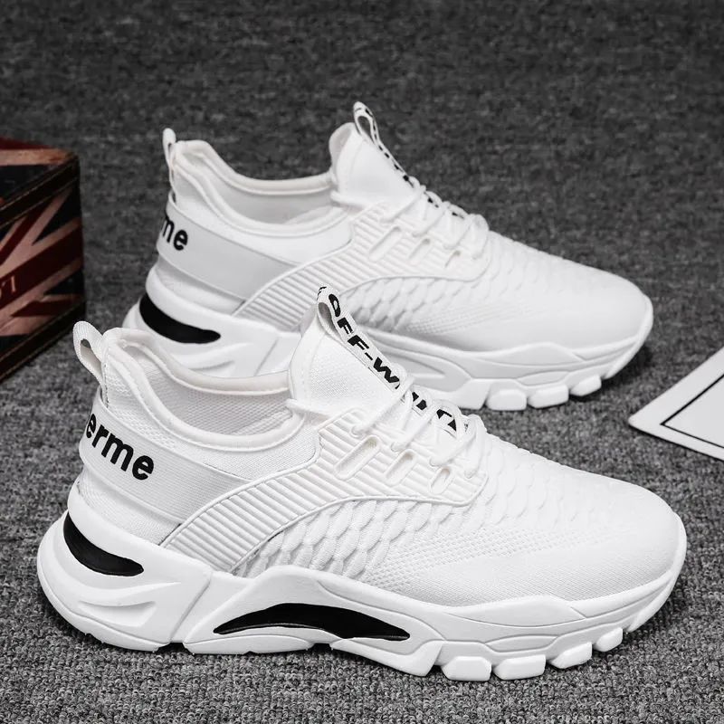 Summer new men's shoes Feiwei breathable mesh shoes Korean style trendy versatile men's casual shoes comfortable running shoes