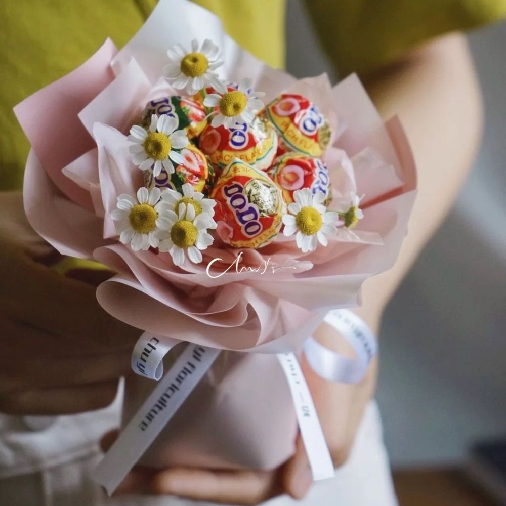 迷你棒棒糖花束diy材料包小红书同款毕业季生日礼物六一儿童节 虎窝拼
