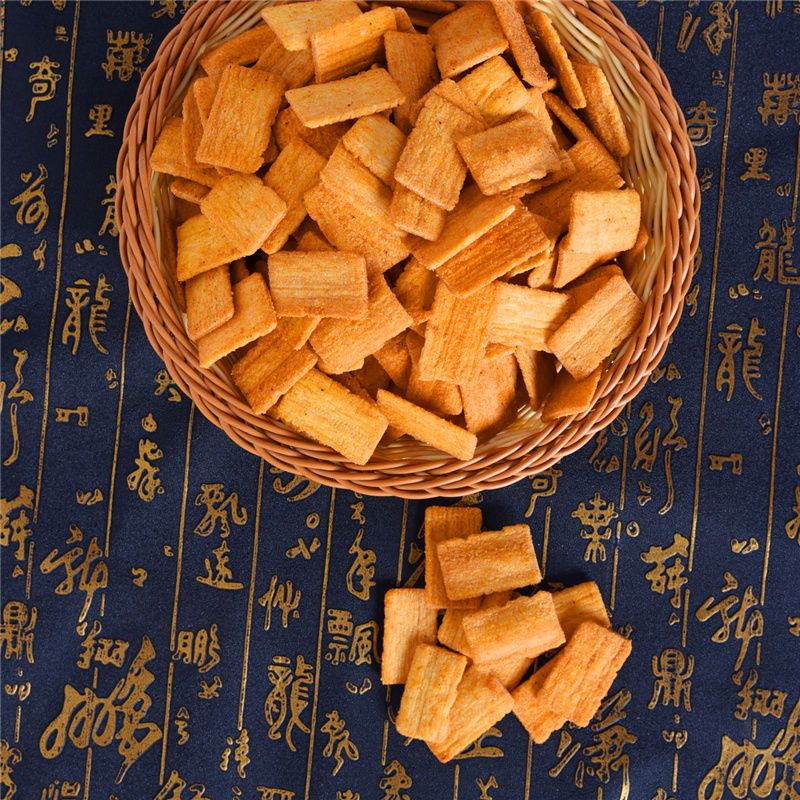 88787-桶装脆锅巴3桶630克网红小吃脆锅巴休闲食品宿舍零食桶装特产锅巴-详情图