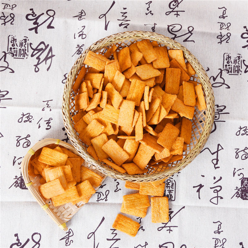 88787-桶装脆锅巴3桶630克网红小吃脆锅巴休闲食品宿舍零食桶装特产锅巴-详情图