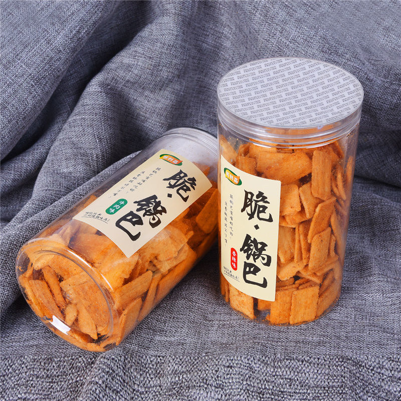 88787-桶装脆锅巴3桶630克网红小吃脆锅巴休闲食品宿舍零食桶装特产锅巴-详情图