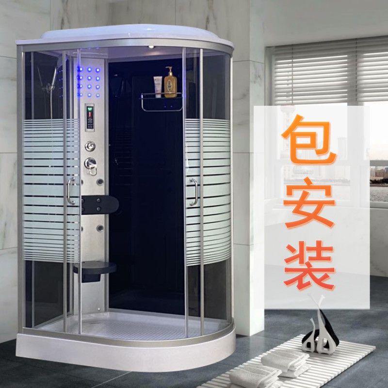 包安装整体淋浴房家用钢化玻璃简易洗澡房隔断沐浴房蒸汽桑拿浴室