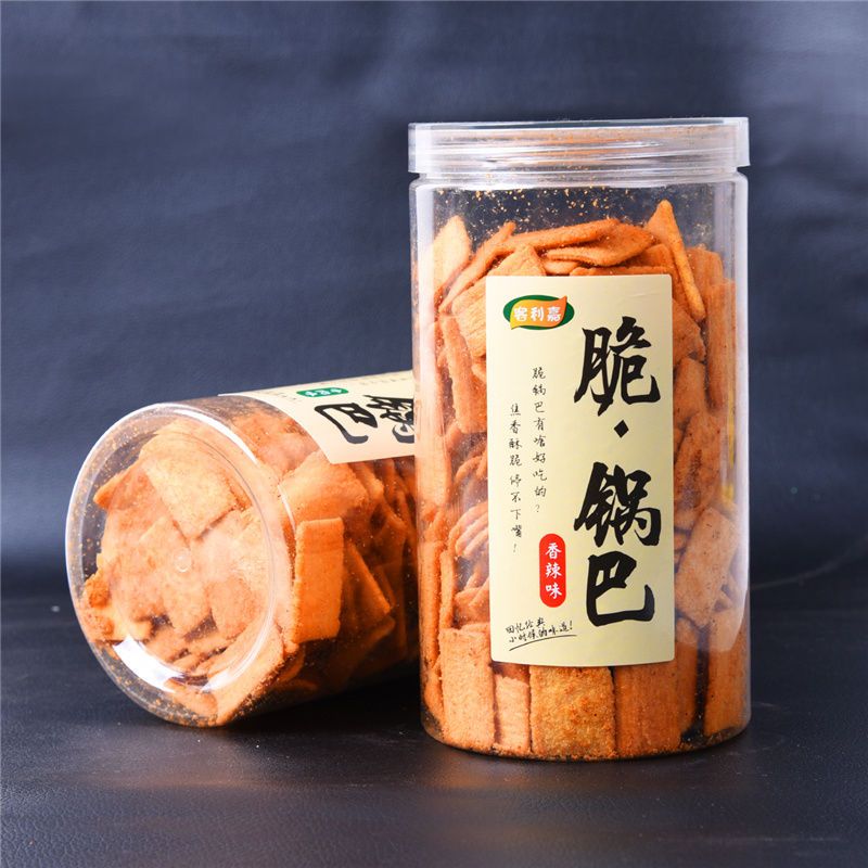 88787-桶装脆锅巴3桶630克网红小吃脆锅巴休闲食品宿舍零食桶装特产锅巴-详情图
