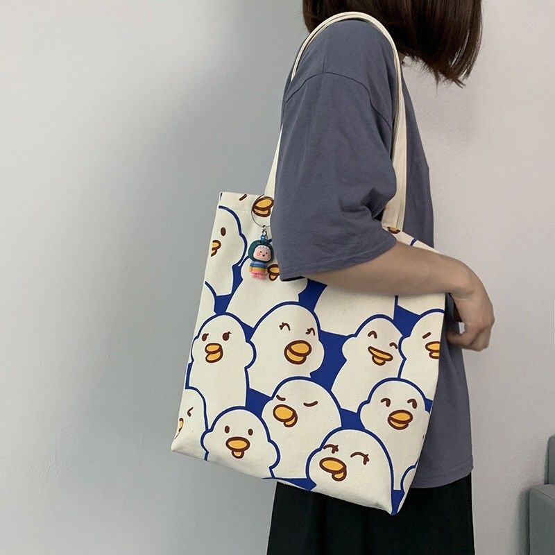 Bag women's new style 2021 temperament canvas bag shoulder bag handbag women's slant shoulder student class tutoring bag