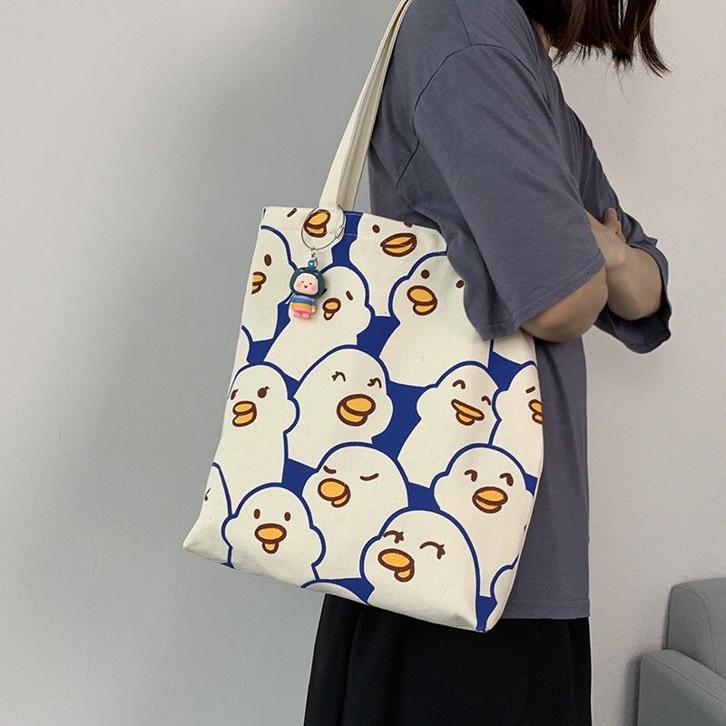 Bag women's new style 2021 temperament canvas bag shoulder bag handbag women's slant shoulder student class tutoring bag