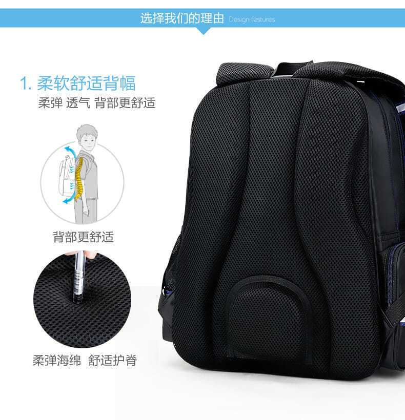 出极 书包小学生男童1-3-4年级6-12周岁护脊女童背包儿童双肩包
