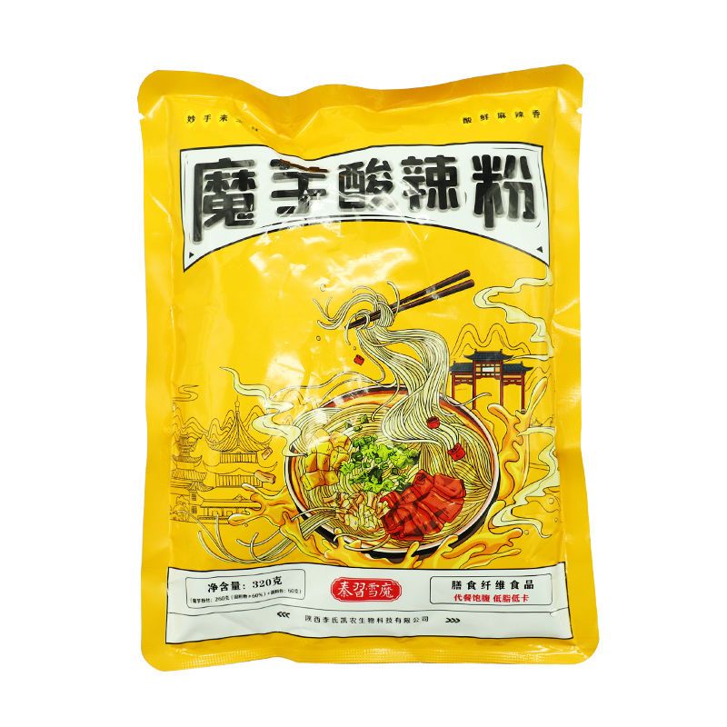 106149-秦岭特产魔芋酸辣粉Q弹劲爽酸辣顺滑酸辣粉丝袋装速食魔芋酸辣粉-详情图