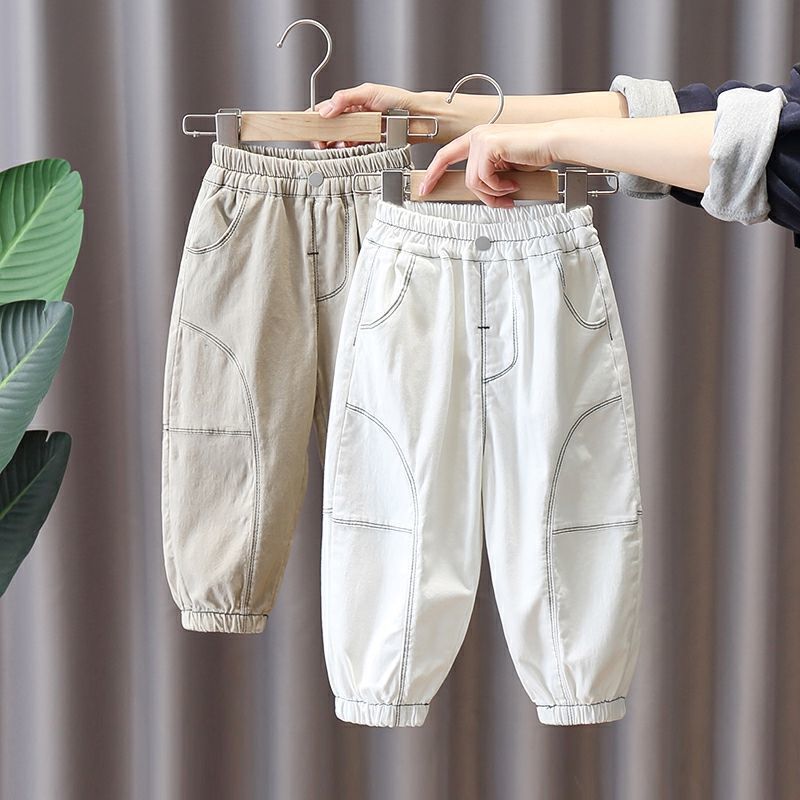 Children's pants  spring and autumn children's wear boys' overalls handsome children's casual pants Korean baby loose pants