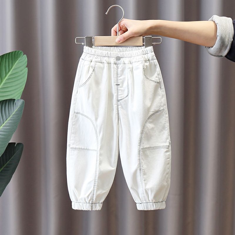 Children's pants  spring and autumn children's wear boys' overalls handsome children's casual pants Korean baby loose pants