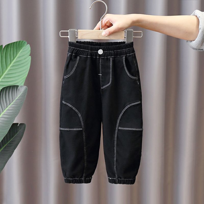 Children's pants  spring and autumn children's wear boys' overalls handsome children's casual pants Korean baby loose pants