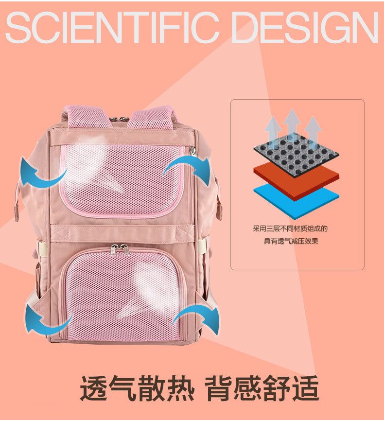多功能母婴背包女大容量妈妈包双肩包手提宝妈外出妈咪包