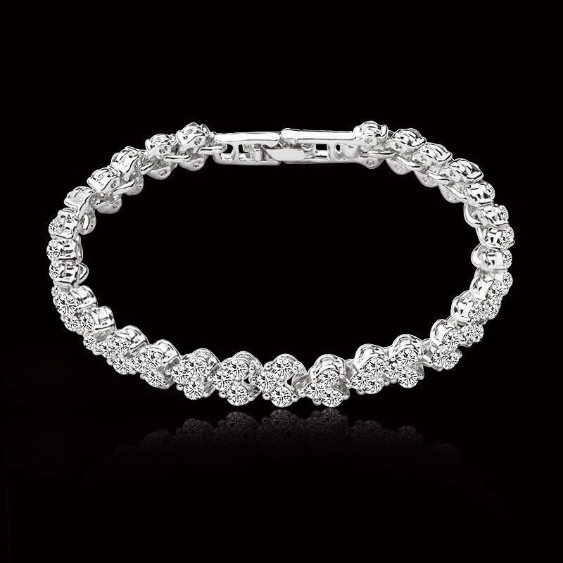 European and American Roman bracelet ins small crowd designer women's full diamond light luxury luxury high-end luxury trendy bracelet