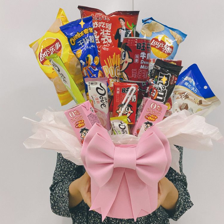 创意diy手工礼物棒棒糖抱抱桶零食花束包装纸材料包装生日礼品