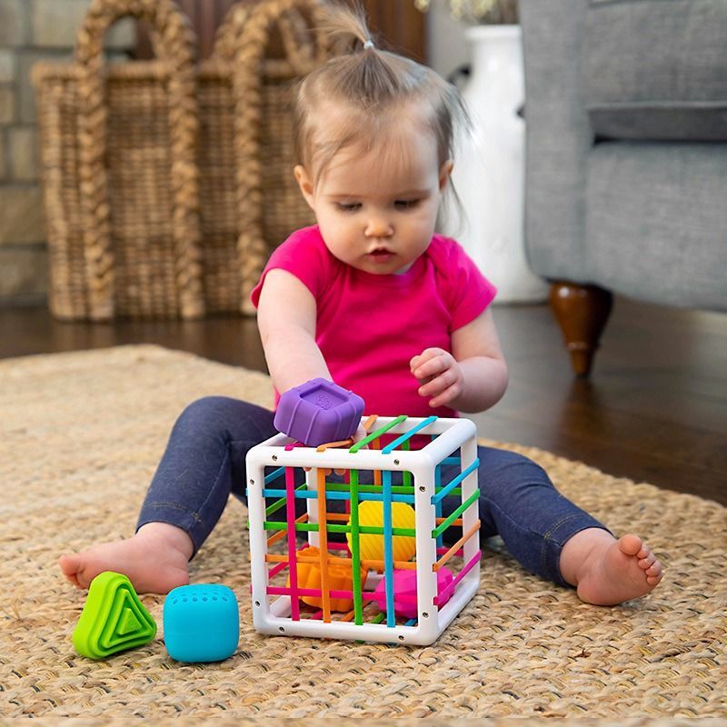 婴儿益智玩具魔方彩虹塞塞乐形状认知宝宝幼0-3岁玩具早教启蒙