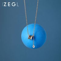 ZEGL小蛮腰项链女2023年新款轻奢小众设计感锁骨链配饰品生日礼物