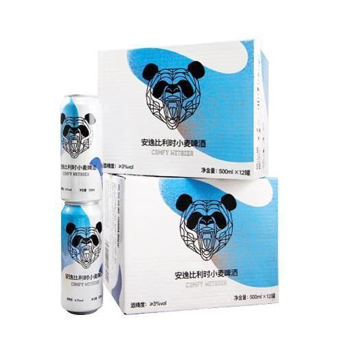 75859-【品牌直营】熊猫精酿安逸小麦9度500ml买3赠3比利时风味批发啤酒-详情图