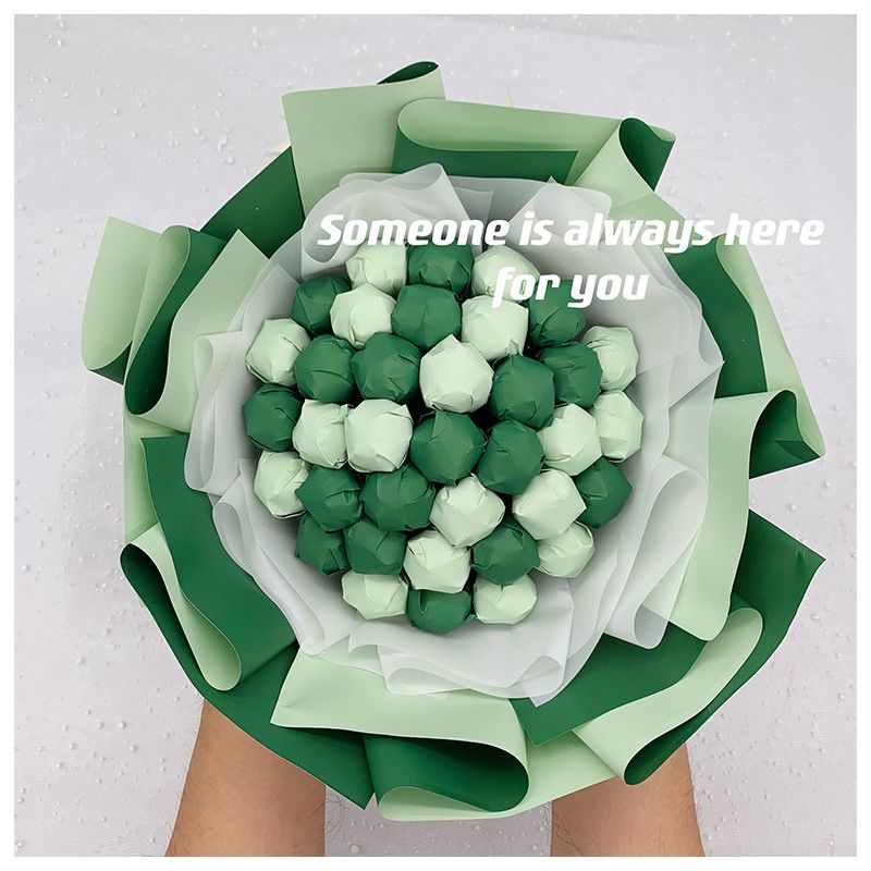 棒棒糖花束材料全套送糖纸diy零食花束材料七夕花束情人节礼物 虎窝拼