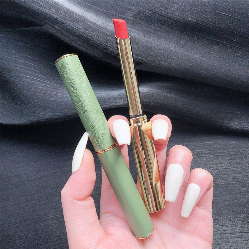 NOVO小細管口紅不沾杯不掉色啞光絲絨學生黨素顏顯白網紅平價同款
